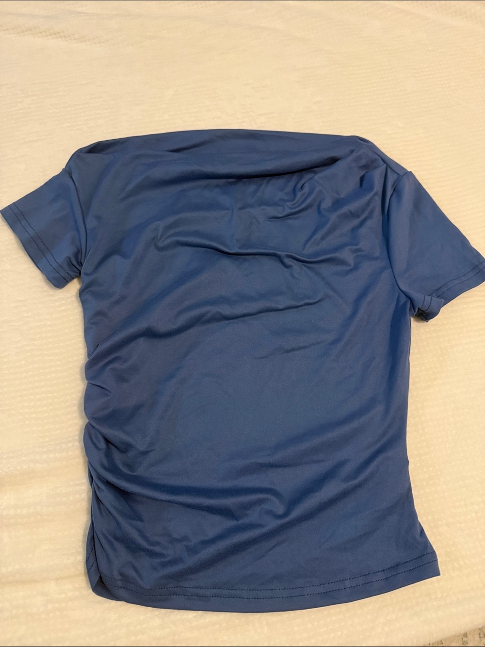 SHEIN Navy Blue Short Sleeve Blouse